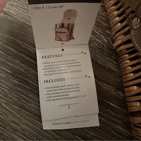 Corsica Wine & Cheese Picnic Basket - Picture 6 of 10